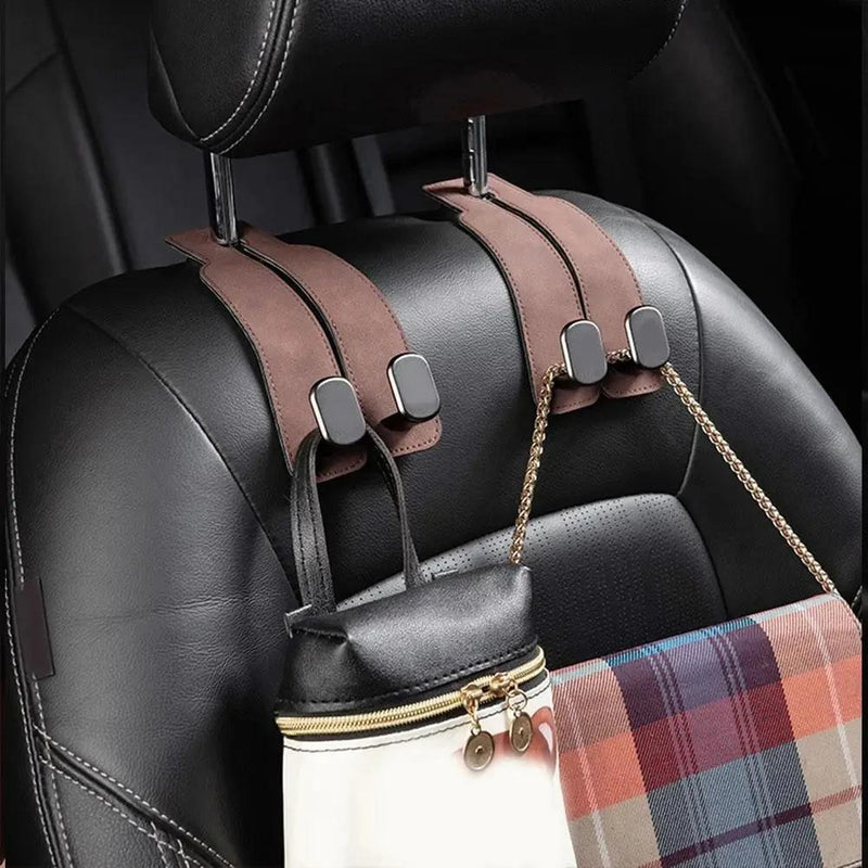 suede double hook car organizer - MRSLM