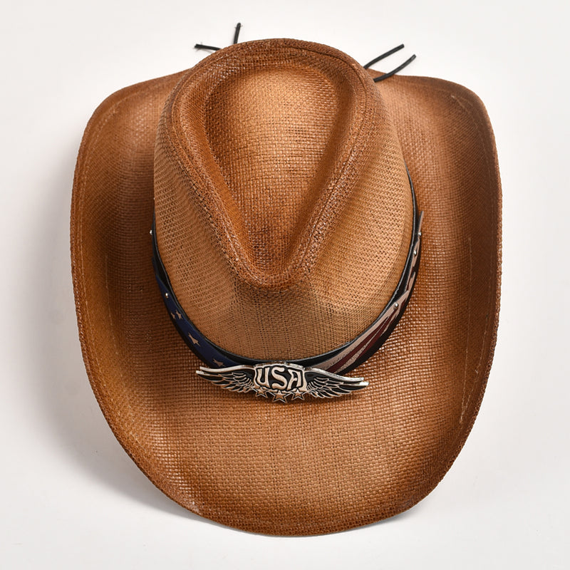 straw western cowboy hat, view 10 - MRSLM