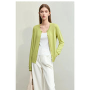 spring viscose blend cardigan, view 10 - MRSLM
