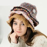 rainbow knitted wool blend beanie, view 8 - MRSLM