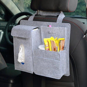 multi-function felt car seat back organizer, view 11 - MRSLM