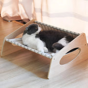 solid wood cat hammock, view 5 - MRSLM