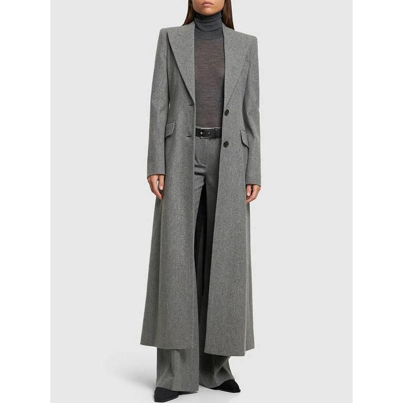 women's woolen coat, view 4 - MRSLM