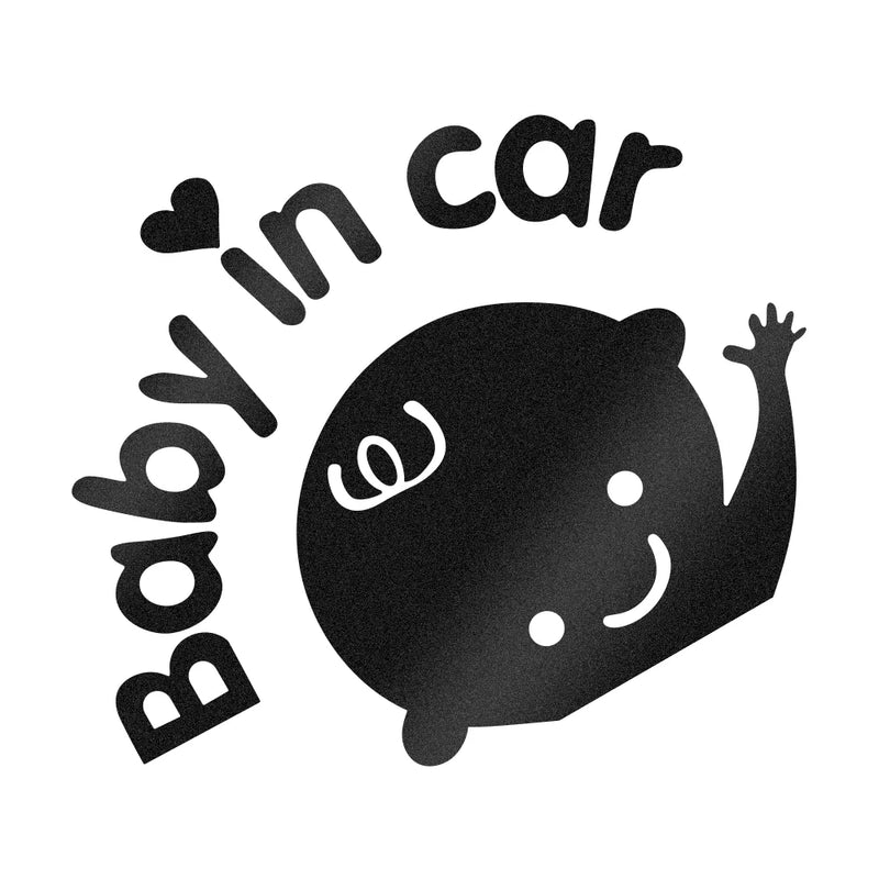 baby on board cartoon car sticker, view 7 - MRSLM