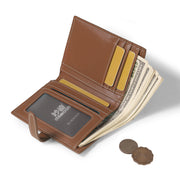 short PU card holder wallet with box, view 5 - MRSLM
