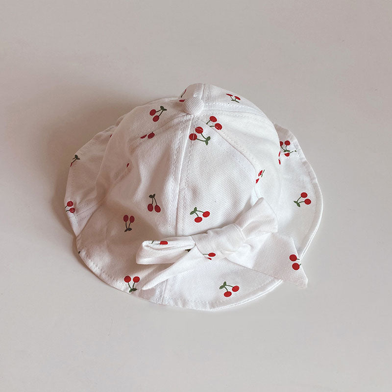 kids fruit print bucket hat, view 3 - MRSLM