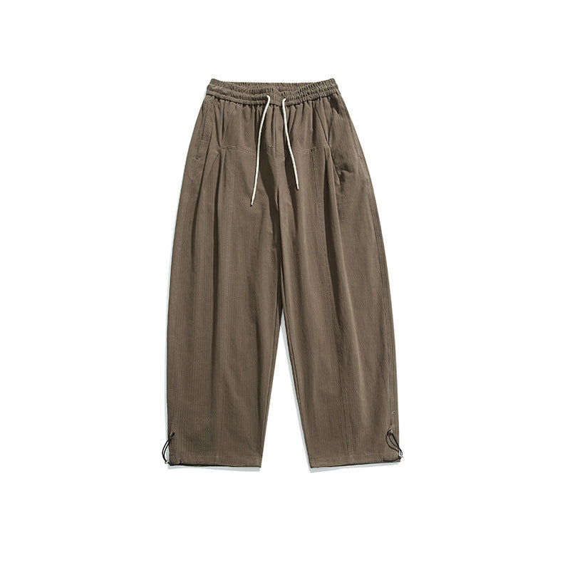 men's solid color basic casual pants, view 8 - MRSLM