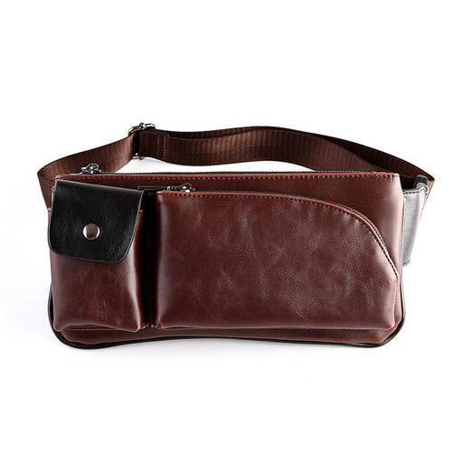 Men's retro chest pack satchel sports bag, view 5 - MRSLM