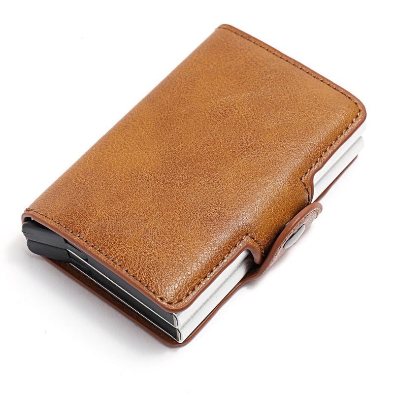 aluminum PU wallet, view 4 - MRSLM