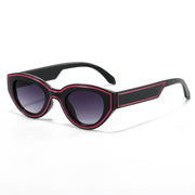 gradient cat eye sunglasses, view 4 - MRSLM