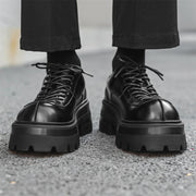 height increasing leather loafers, view 4 - MRSLM
