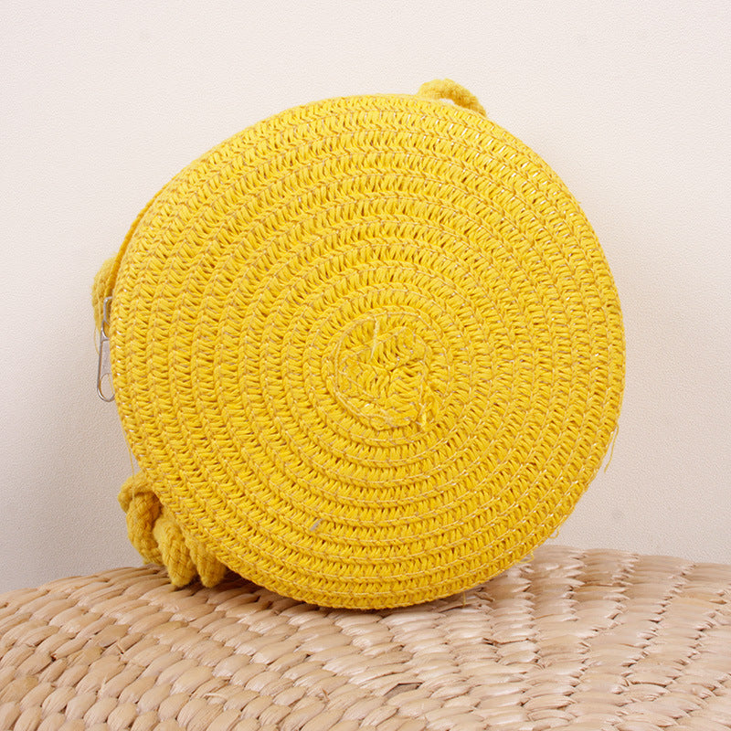 woven straw crossbody bag, view 9 - MRSLM