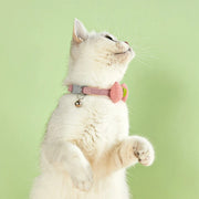 checkered pet collar with butterfly knot, view 12 - MRSLM