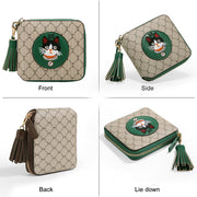 cute cartoon cat pattern short wallet, view 4 - MRSLM