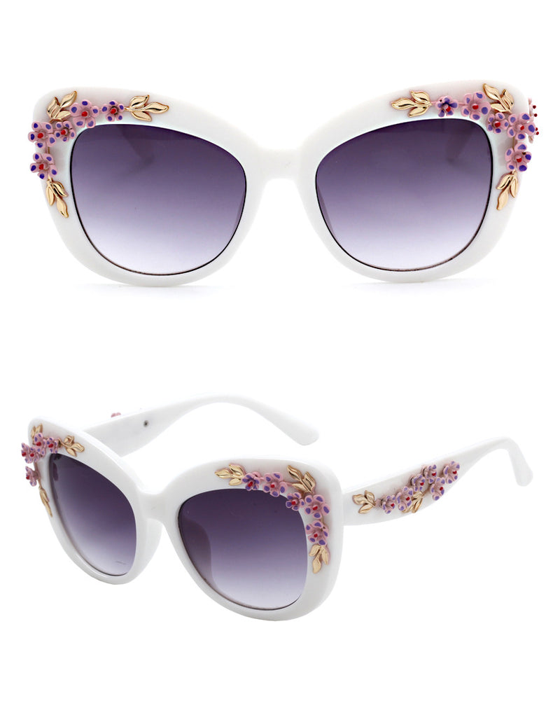 women's flower sunglasses, view 5 - MRSLM