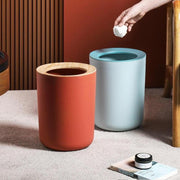 12L retro wood grain trash can - MRSLM