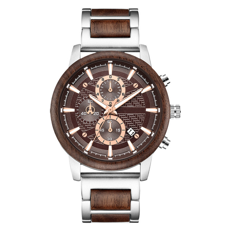 multifunctional wood strap watch - MRSLM