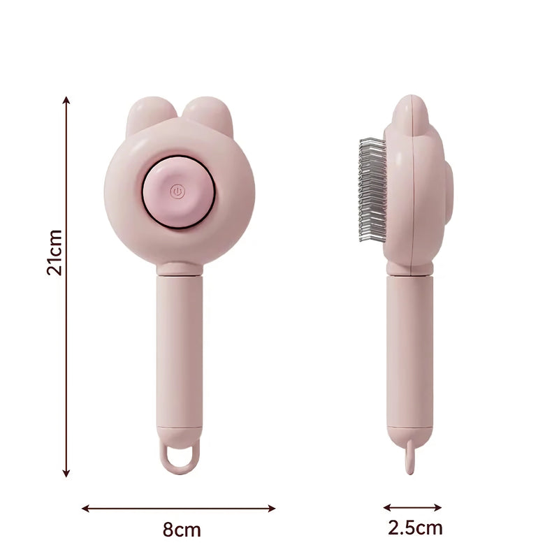self-cleaning pet grooming brush for cats and dogs, view 10 - MRSLM