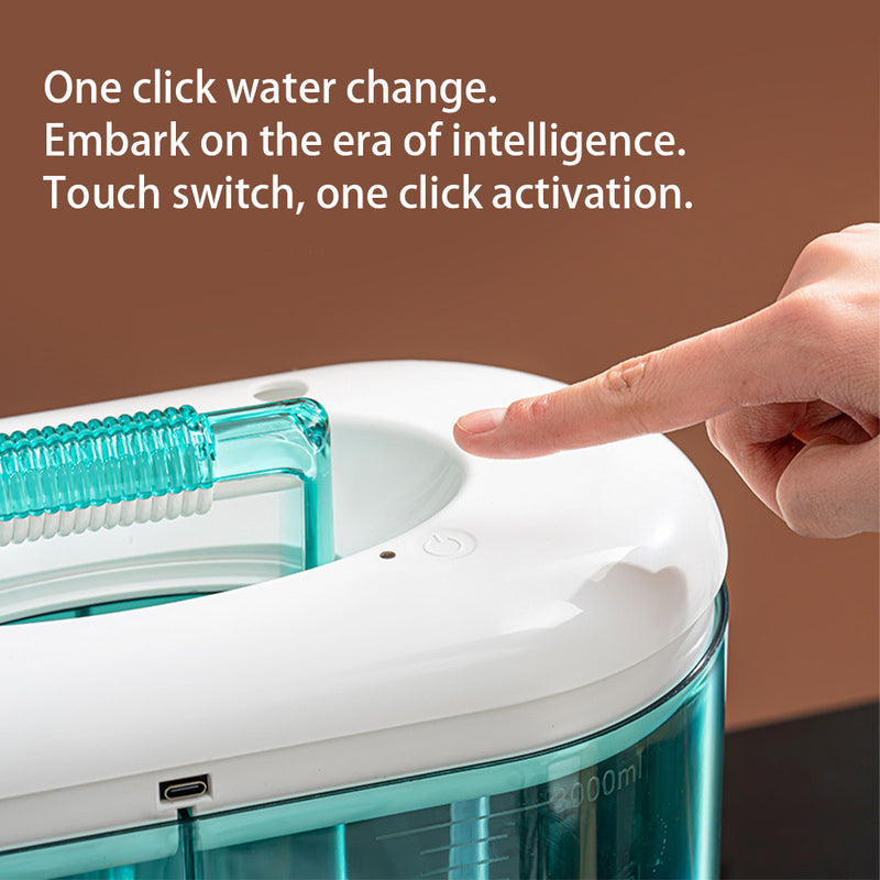 automatic electric aquarium water changer pump, view 6 - MRSLM