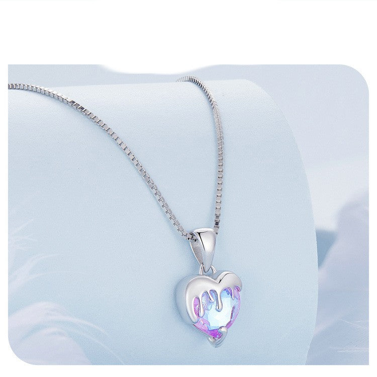 925 Silver Melting Ear Chain Necklace