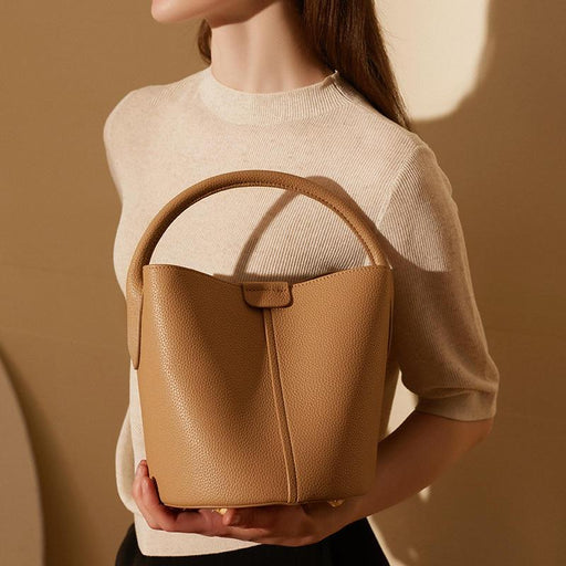 Women's leather bucket bag - MRSLM