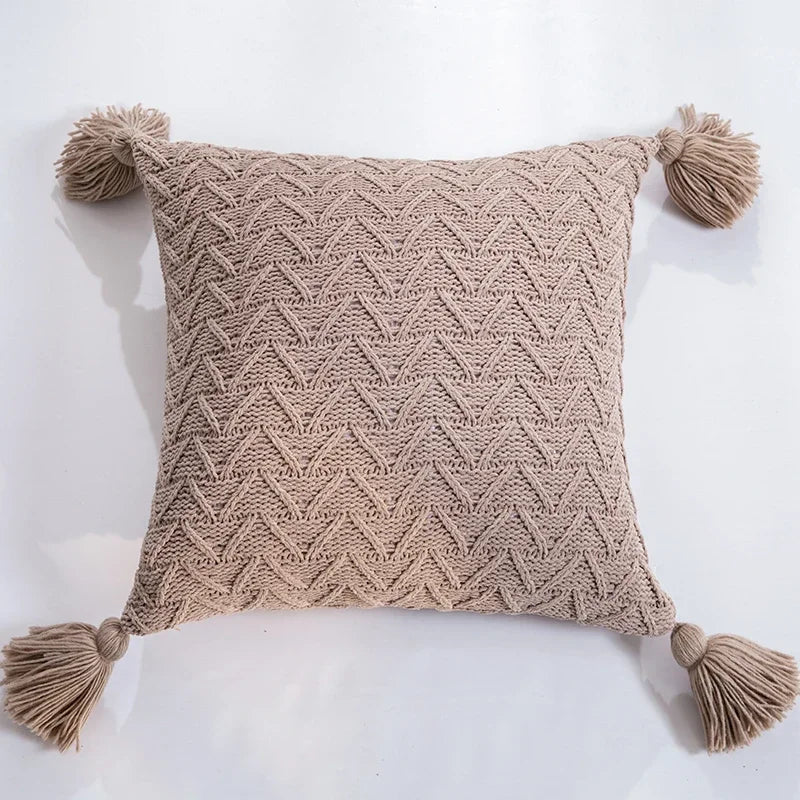 soft knit chenille cushion cover, view 8 - MRSLM
