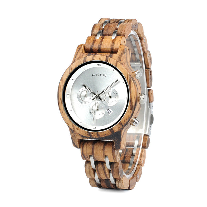 BOBO BIRD Wooden Watch GP016/17/18 Fashion Trend Men's Business Casual Wooden Watch