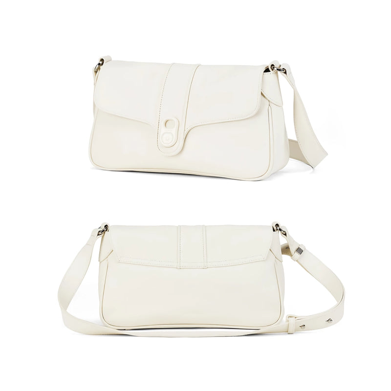 Retro leather shoulder and crossbody bag, view 9 - MRSLM