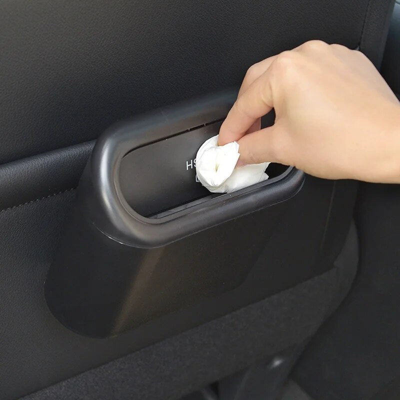 compact hanging car trash bin, view 4 - MRSLM