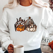 couple halloween pumpkin head sweatshirt, view 2 - MRSLM