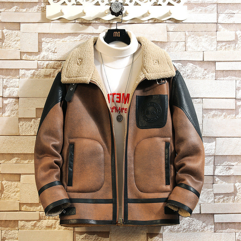 plus size faux suede jacket - MRSLM