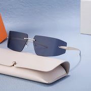 rimless rectangular sunglasses - MRSLM