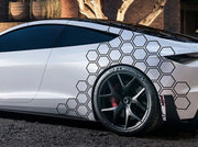 universal honeycomb car vinyl decal set, view 2 - MRSLM