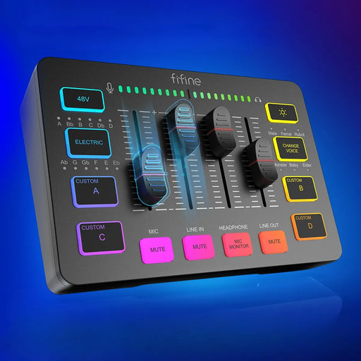4-channel RGB gaming audio mixer - MRSLM