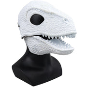 Dinosaur moving mouth latex mask, view 3 - MRSLM
