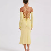 midi bodycon dress, view 6 - MRSLM