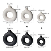 minimalist circular ceramic vase, view 12 - MRSLM