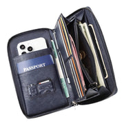 men's long cowhide wallet, view 3 - MRSLM