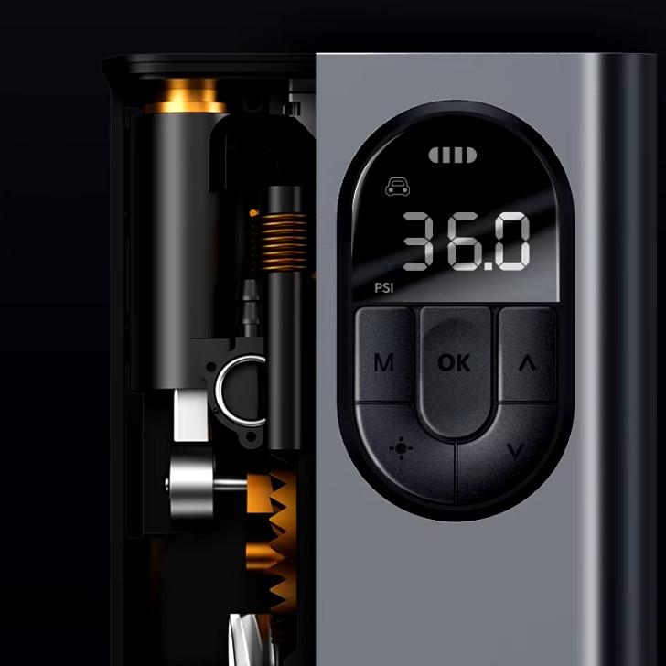 portable smart digital tire inflator, view 4 - MRSLM