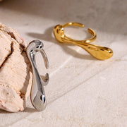 Water drop open ring, view 6 - MRSLM