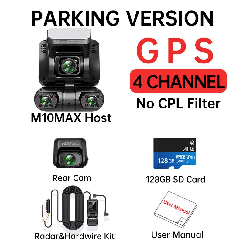 2K 360 degree dash cam, view 4 - MRSLM