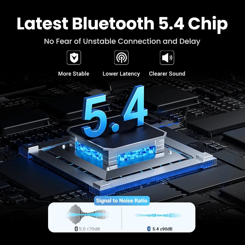 Bluetooth 5.4 aux receiver adapter 20H battery, view 5 - MRSLM