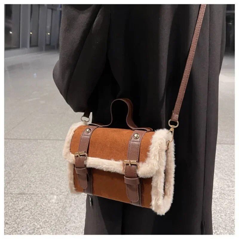 winter plush crossbody bag, view 9 - MRSLM