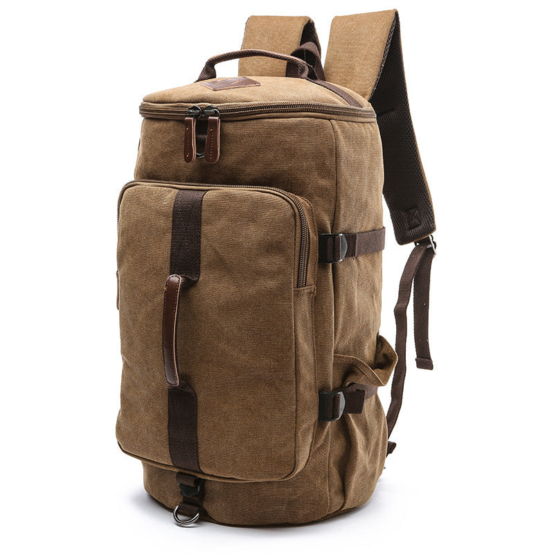 cylinder canvas backpack, view 11 - MRSLM