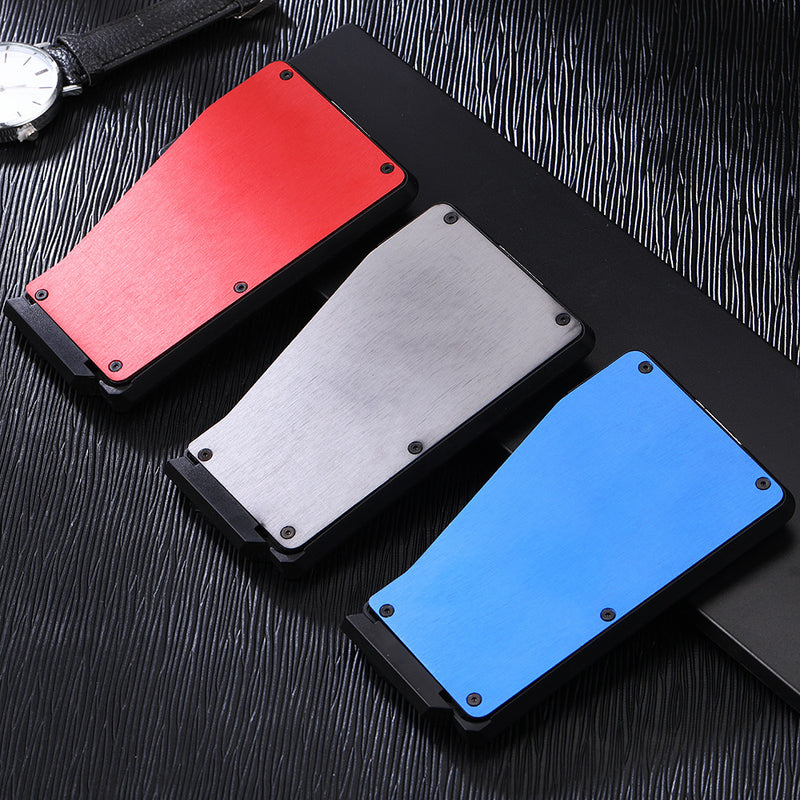 automatic pop-up metal card holder, view 2 - MRSLM