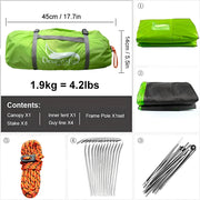 lightweight 3-season dome tent for two, view 8 - MRSLM