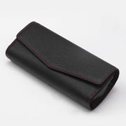 cowhide leather sunglasses case for car visor - MRSLM