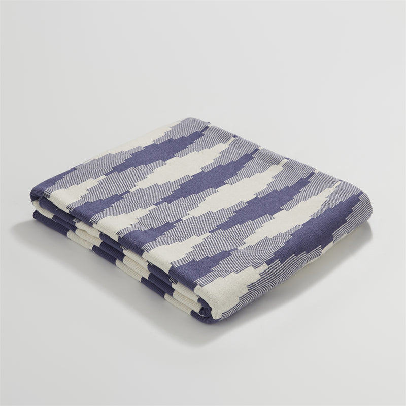 pixel style plaid cotton throw blanket, view 2 - MRSLM