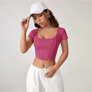 Elegant summer crop top, view 6 - MRSLM
