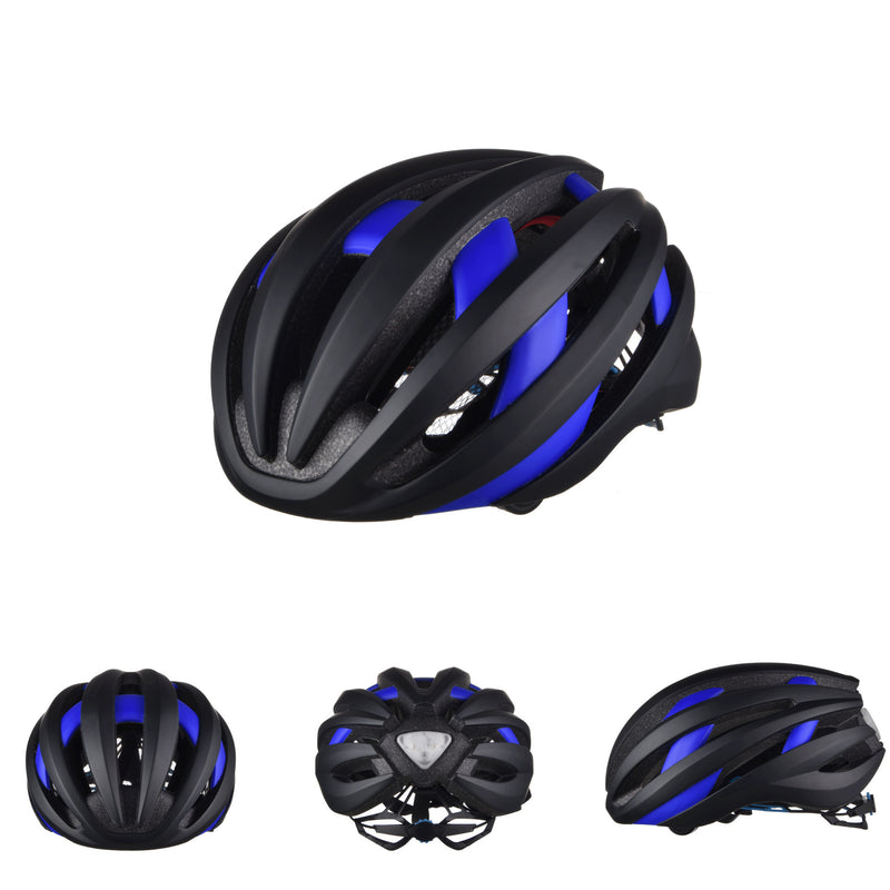 riding helmet with LED tail light, view 6 - MRSLM